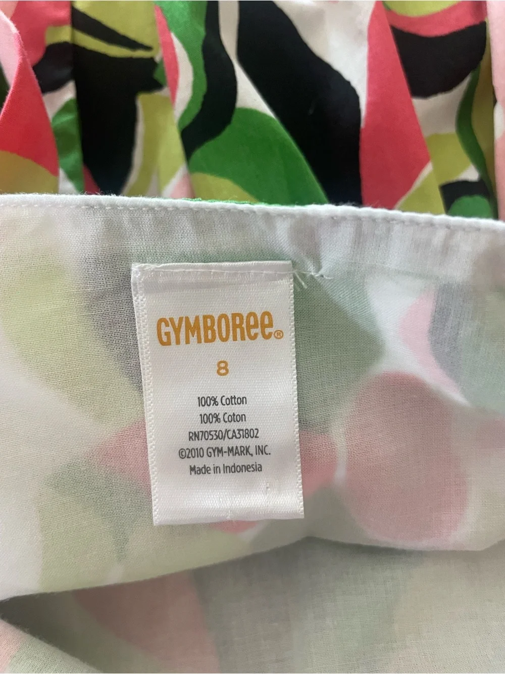 Gymboree Multicolor Floral Print Cotton‎ Dress Size 8